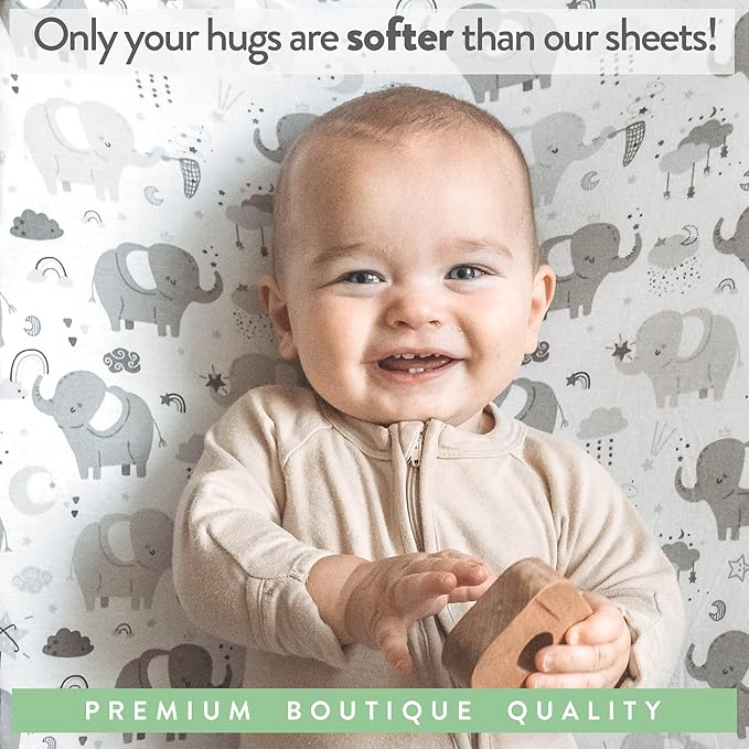 Bassinet Fitted Sheets for Baby Beside Dreamer Bassinet & Bedside Sleeper – - Image 5