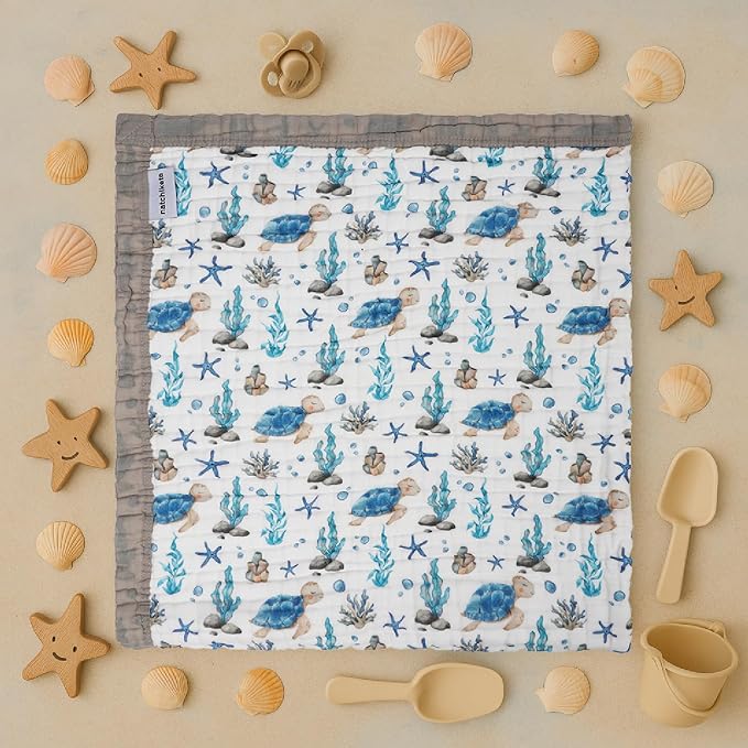 Organic Cotton Muslin Baby Blanket - Image 2