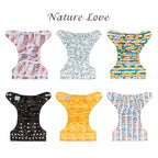 Babygoal Reusable Neutral Cloth Diapers 6 Pack - Image 2