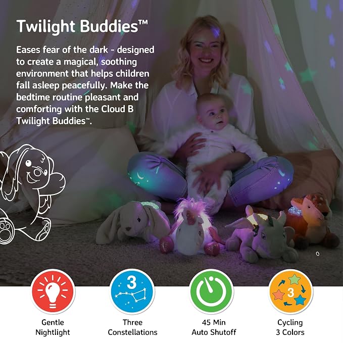 Cloud B Twilight Buddies Dragon Plush Night Light | Star and Constellation - Image 2