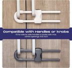 Jetec 10 Pieces Cabinet Locks for Babies, U-Shaped Proofing Drawers Safety - Image 7