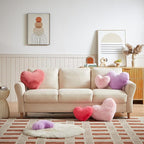 EastTree Heart Pillows, Carmine Heart Shaped Pillows, Love Throw Pillows Gifts - Image 3