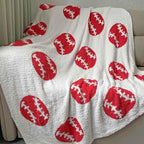 Cozy Baseball Pattern Blanket Perfect Lightweight Bedding - Image 4