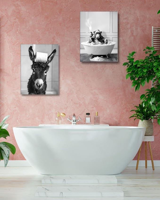 KensTro Funny Bathroom Wall Art Decor, Wall Decor - Image 3