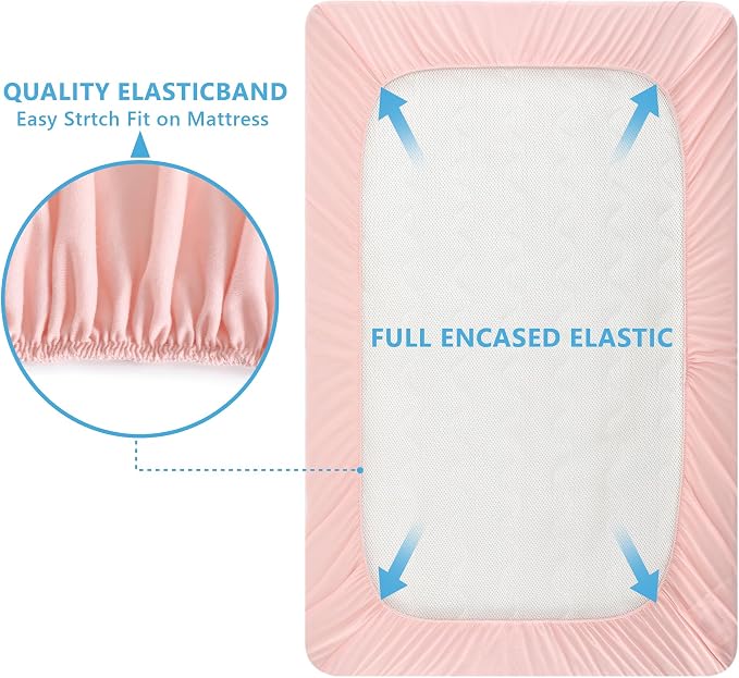 TILLYOU Mini Crib Fitted Sheets - Image 4