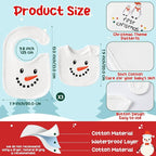 3Pcs Christmas Baby Cotton Bibs - Image 2