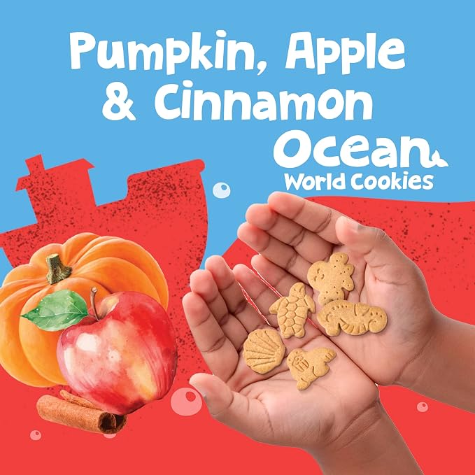 Get'ems! from Gerber Pumpkin, Apple & Cinnamon Ocean World Cookies, Kids Snack - Image 4