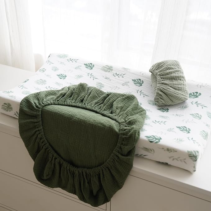 3 Pack Muslin Changing Pad Covers - Image 7