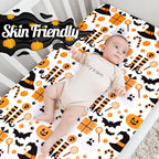 UOMNY Halloween Pumpkin Crib Sheet - Image 2
