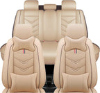 Leather Car Seat Covers Fit for LR Range Rover Evoque 2019-2025, 5 Seater by TENDER+GLOW