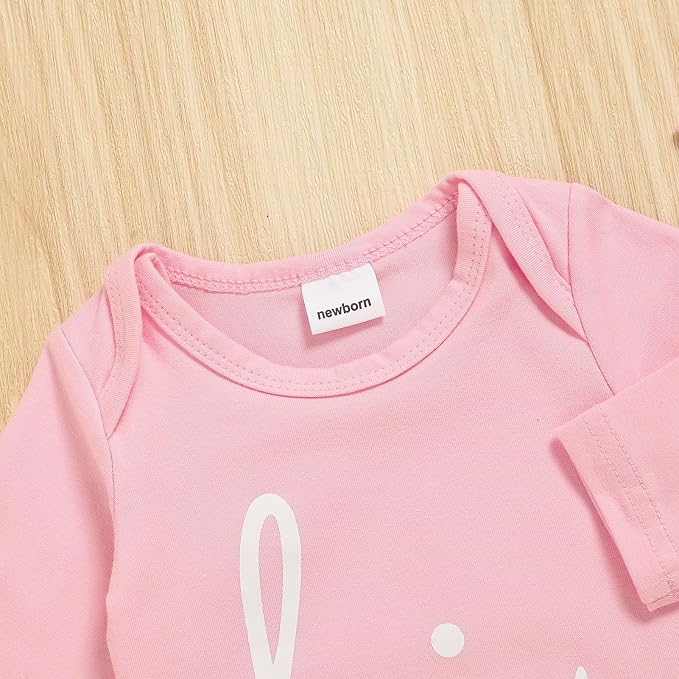 GRNSHTS Newborn Baby Boy Romper Coming Home Outfits Letter Print Bodysuit - Image 4