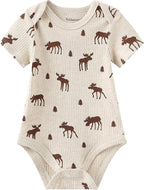 Kiddiezoom Newborn Baby Unisex Cotton One-Piece Bodysuits Baby Gift 5-Pack Baby - Image 4