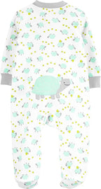 Simple Joys by Carter's Baby Neutral 2-Pack Cotton Footed Sleep and Play - Image 2