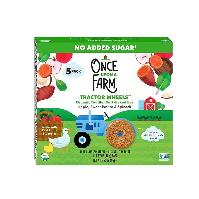 Once Upon A Farm Organic Toddler Soft Baked Bar, Sweet Potato and Spinach - Image 7