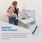 ECR4Kids Horizontal Wall-Mounted Changing Station, Baby Changer - Image 7