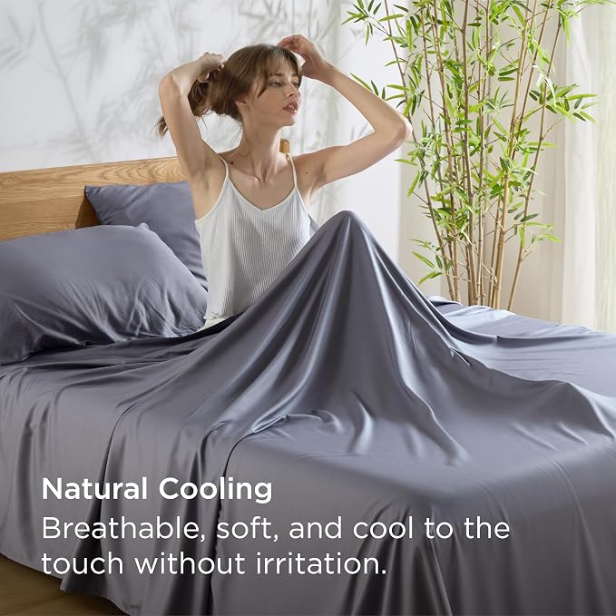Bedsure Queen Sheet Set, Cooling Sheets - Image 3