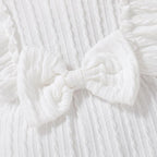 Happy Town Baby Girl Romper Infant Fall Winter Clothes Ruffle Sweater Long - Image 5