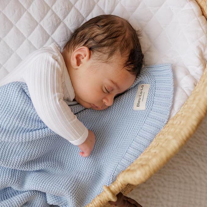 Organic Cotton Heritage Knit Receiving Blanket - Image 9