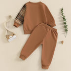 Toddler Baby Boy Fall Outfits Long Sleeve Crew Neck Pullover Sweatshirt + - Image 6