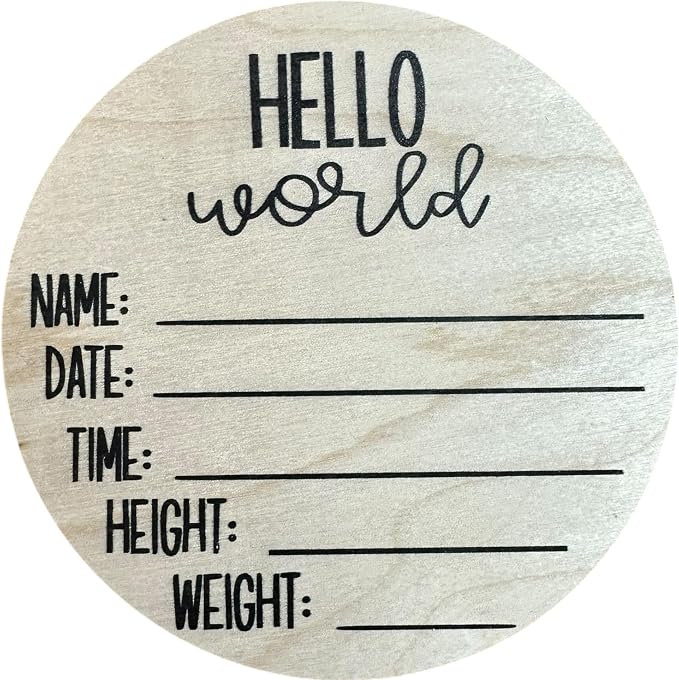 Baby Birth Announcement Sign for Hospital by Unknown
