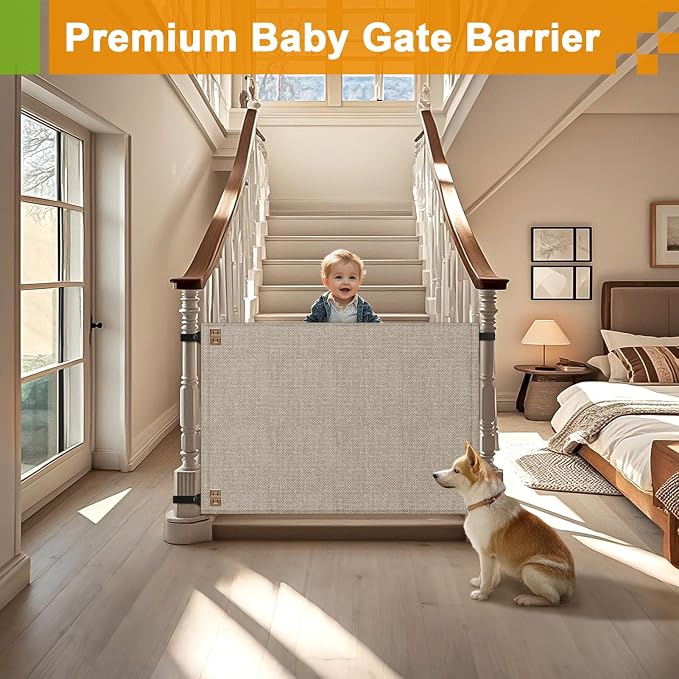 Baby Fabric Gate for Stairs Banisters - Image 6
