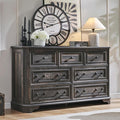 T4TREAM Farmhouse 7 Drawers Dresser by T4TREAMFurniture