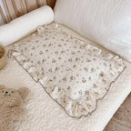 BuLuTu Shabby Chic Floral Toddler Pillow Cases Muslin Standard Size Pillowcases - Image 5