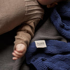 Knitted Organic Cotton Baby Blanket- Swaddle Blanket - Image 9