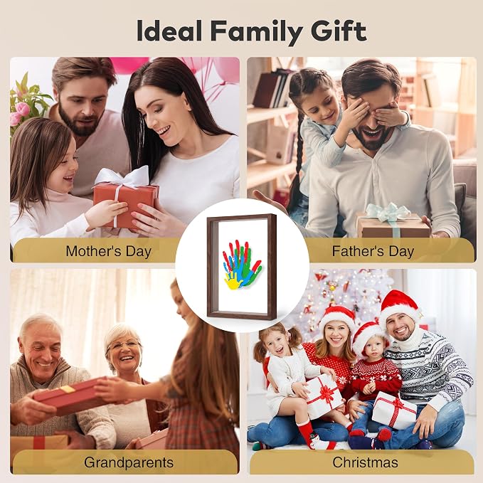 Family Handprint Kit, Hand Prints Keepsake Frame, DIY Craft Gift - Image 4