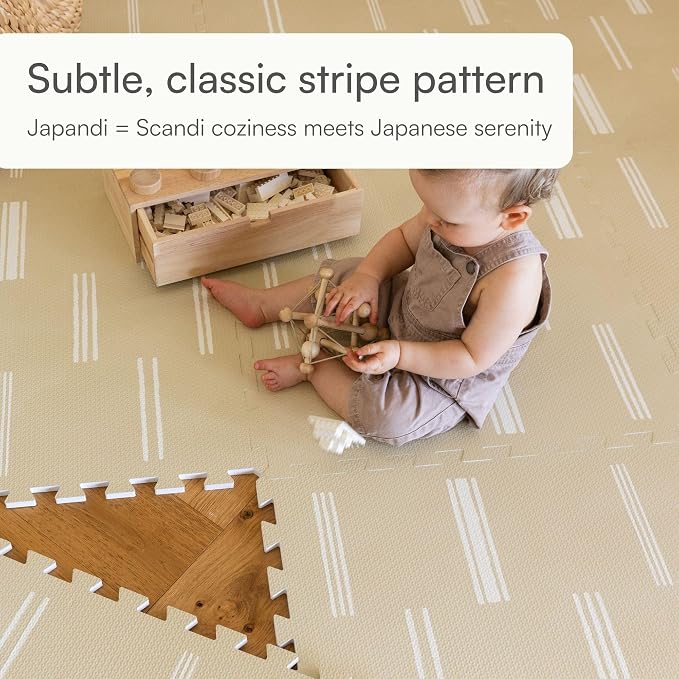 Lillefolk Baby Play Mat for Floor – 6x8ft Old White | Soft Non Toxic Premium - Image 4