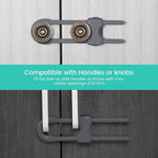 Jetec 10 Pieces Cabinet Locks for Babies, U-Shaped Proofing Drawers Safety - Image 4