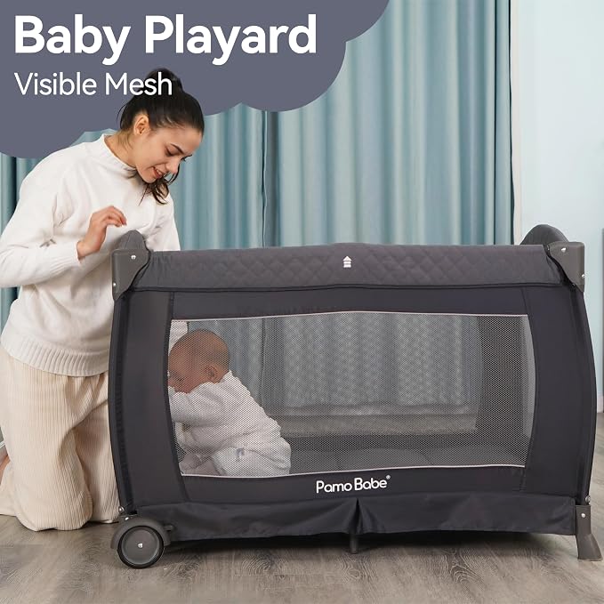 Pamo Babe Playard Portable Playard Foldable Playpen - Image 7