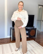 G4Free BareFeel Maternity Dress Yoga Pants Over The Belly Stretchy Work Slack - Image 3