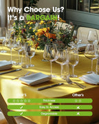Pureegg Plastic Table Cloth Disposable 8 Pack, 54 x 108 Inch Table Cloths - Image 6