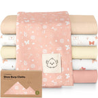 Organic Burp Cloths Baby Boy, Girl by KeaBabies