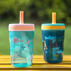 Zak Designs Kelso 15 oz Tumbler Set, Leak-Proof Screw-On Lid - Image 9