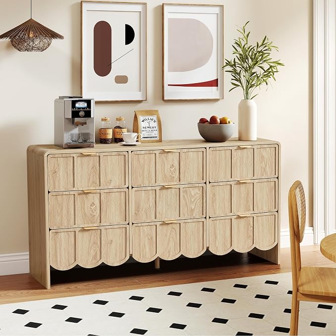9 Drawer Dresser for Bedroom, Modern Closet Chest of Drawers - Image 9