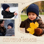 Toddler Beanie Baby Beanies for Kids Boys Winter Hat Girl Cute Kintted Beanie - Image 5