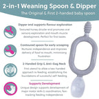 Bibado - Dippit Baby Spoon and Dipper, Mist - Soft, Chewable Dipper & Deep - Image 5