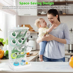Baby Bottle Drying Rack for 12 Bottles, Space Saving Countertop Vertical - Image 3