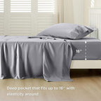 Bedsure Cooling Sheets Twin XL, Rayon Derived from Bamboo, Breathable & Soft - Image 3