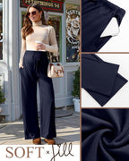 3 Pack Maternity Pants for Women Over The Belly Lounge Work Pregnancy Pants - Image 4