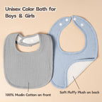 Susurration Muslin Baby Drool Bibs 6Pack Soft Square Adjustable Baby Bandana - Image 6