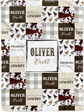 MDPrints Cowboy Personalized Baby Blankets by MDPrintsGlobal