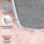 ONASAR Pink Runner Rugs for Bedroom Living Room, 2x6 Washable Bedside Hallway - Image 3