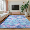 ONASAR Rainbow Rugs for Girls Bedroom, 5x8 Washable Fluffy Bedside Throw Area by ONASAR