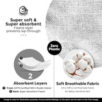 3 Pack Baby Bibs for Boys & Girls | Cotton, Absorbent Drooling & Teething Bib | - Image 5