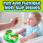 Dinosaur Silicone Compartment Plates- 3 PK T-Rex - Image 3