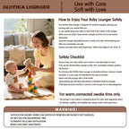 Baby Lounger, Foldable Infant Nest Pillow - Image 8