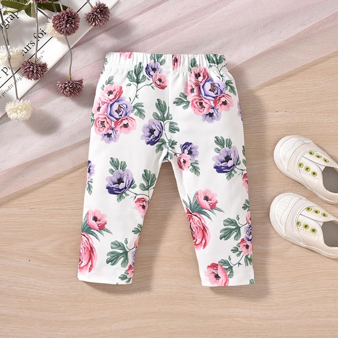 HINTINA Infant Baby Girl Long Sleeve Fall Winter Outfits - Image 6
